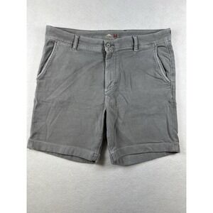 Faherty Mens Terry Chino Shorts Size 34 Soft Cotton Stretch Gray 7" Inseam